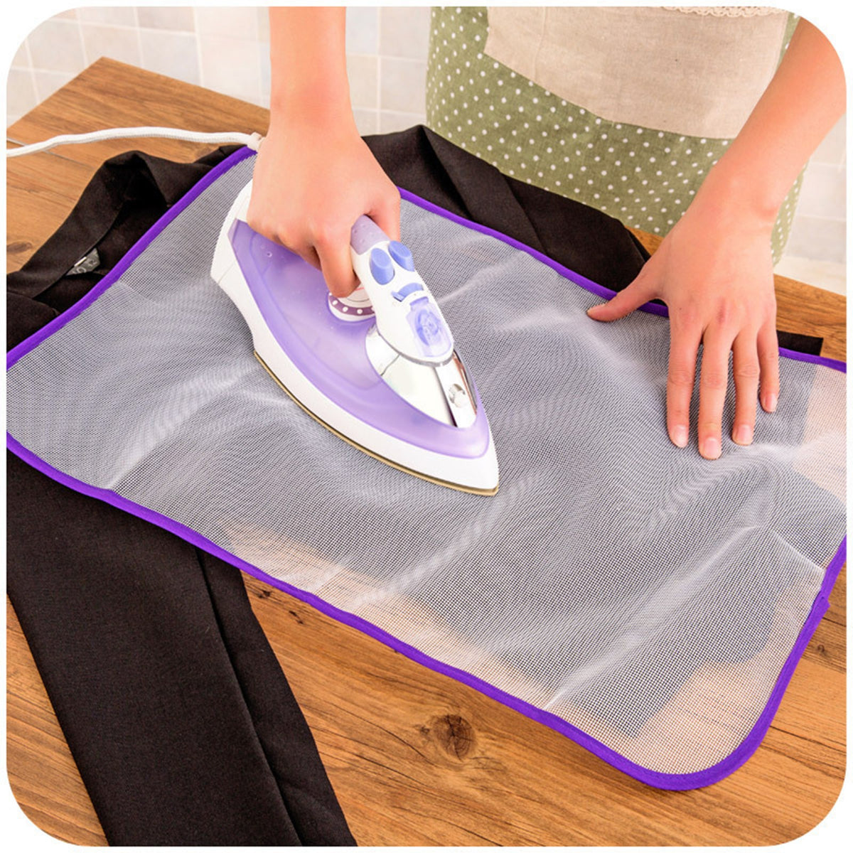 Heat-Resistant Mesh Pressing Cloth, 2 Pack, Ironing Protector for Silk, Wool and Delicates - Image 6