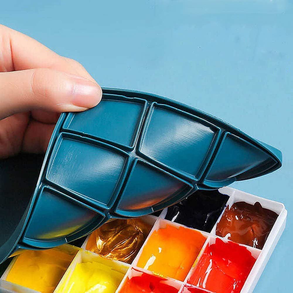 Stay-Wet Paint Palette Box with 24 Wells, Airtight Storage for Watercolor and Acrylic - Image 6