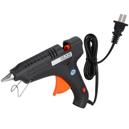 Hot Glue Gun 100W, Fast-Heating Craft Glue Gun with Aluminum Nozzle and LED Indicator, Black - Image 2