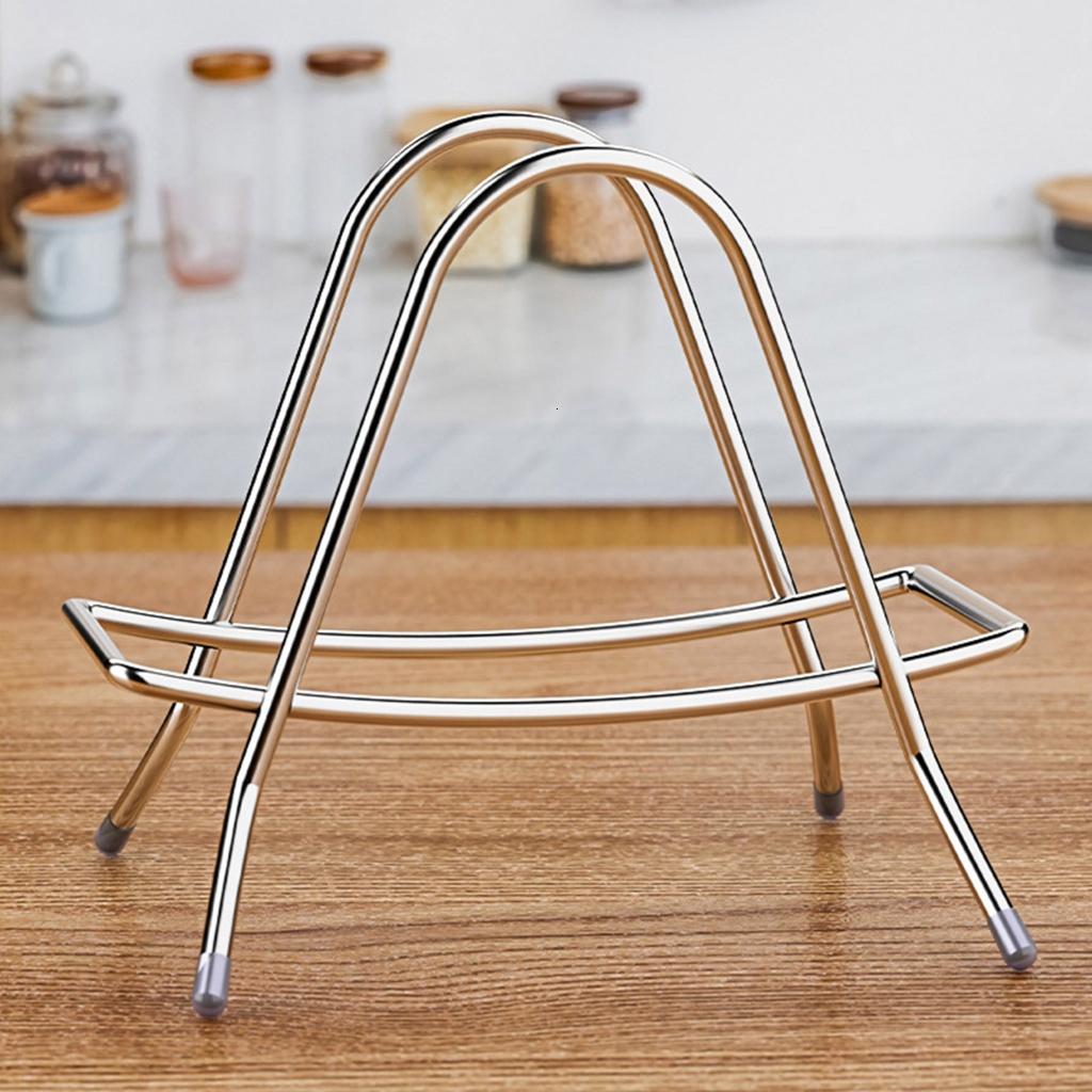 Stainless Steel Cutting Board Stand, Countertop Rack for Boards and Pot Lids - Image 4