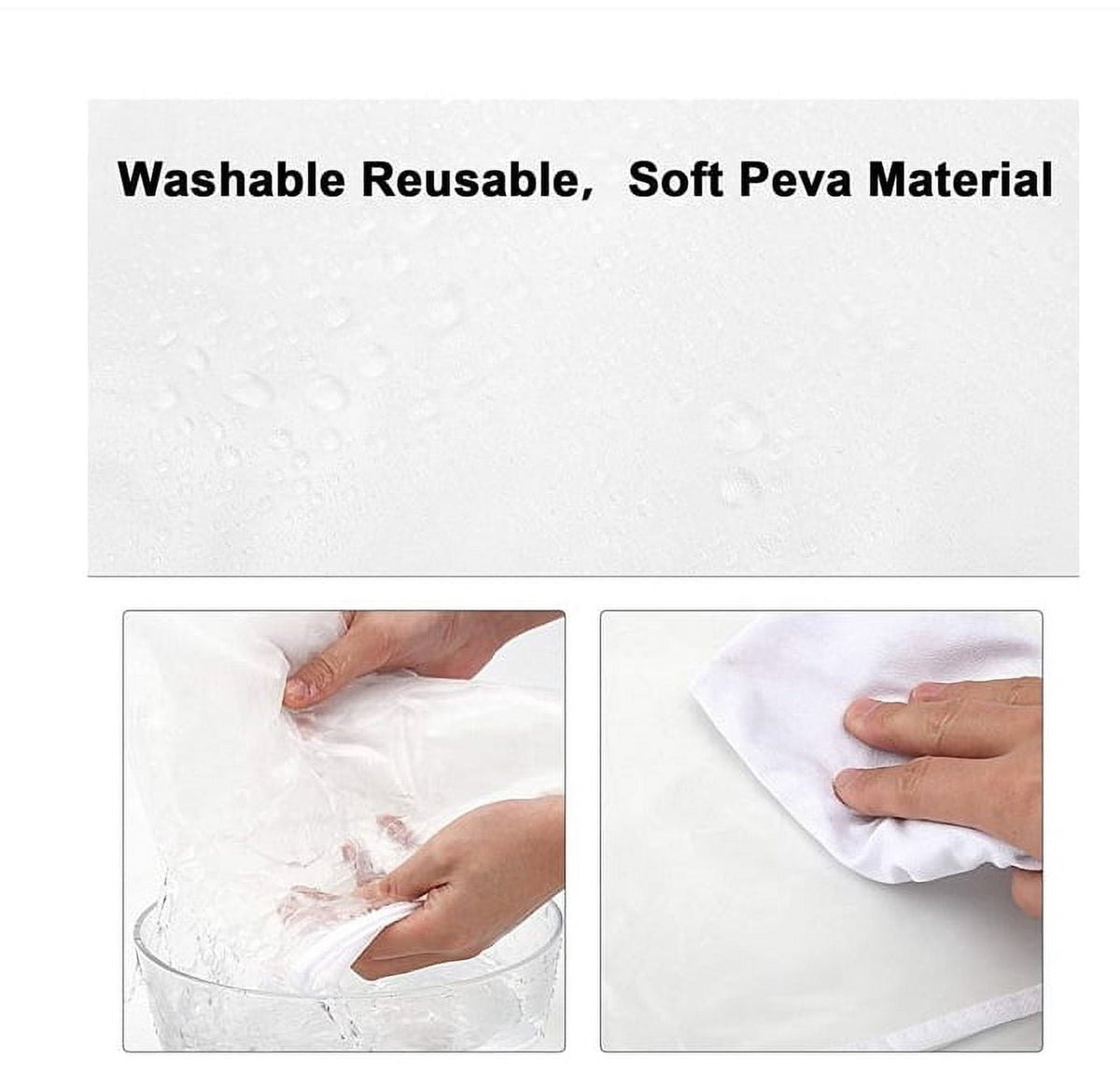 Clear Garment Shoulder Covers, 10 Pack, PEVA Dust Protectors for Hanging Clothes - Image 4