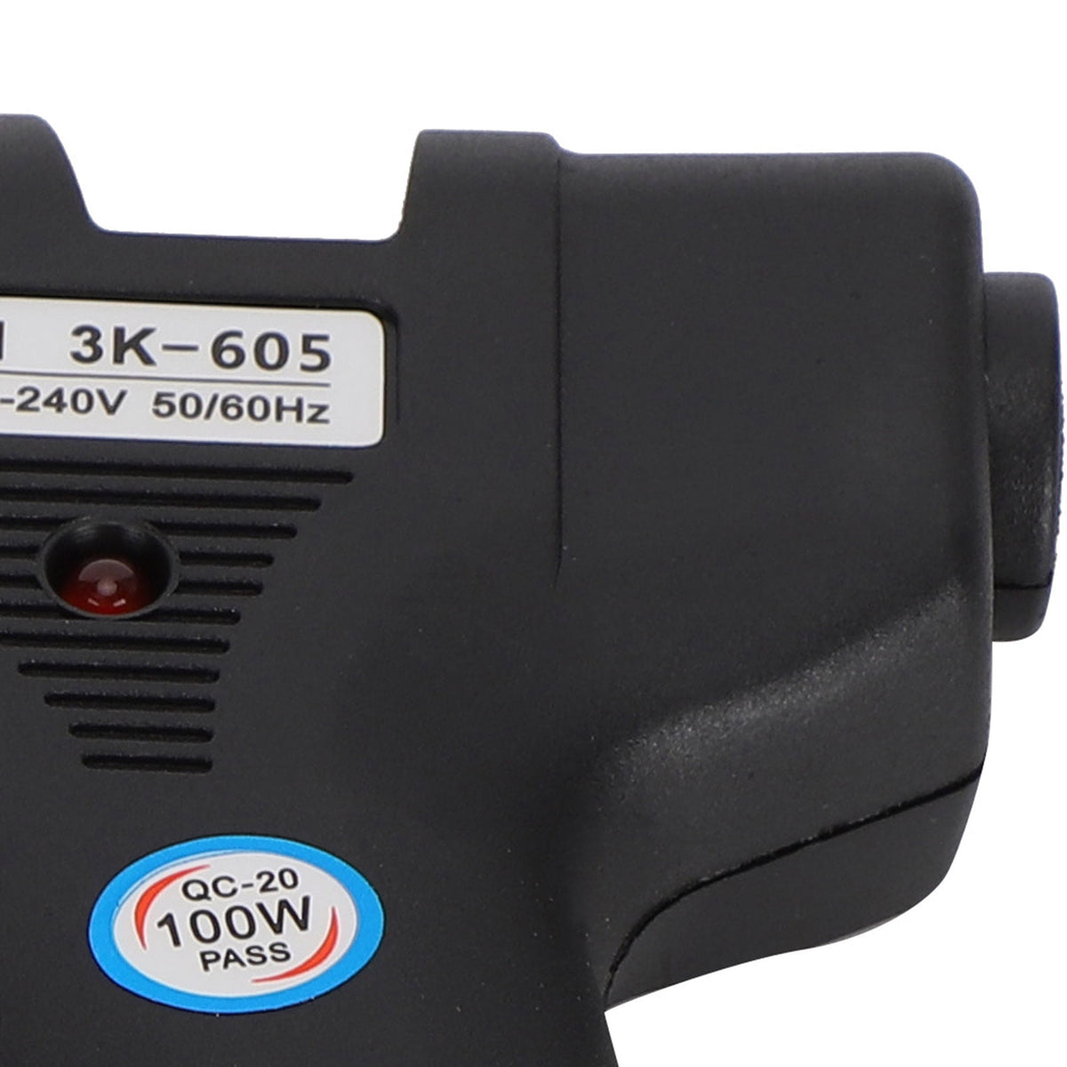 Hot Glue Gun 100W, Fast-Heating Craft Glue Gun with Aluminum Nozzle and LED Indicator, Black - Image 4