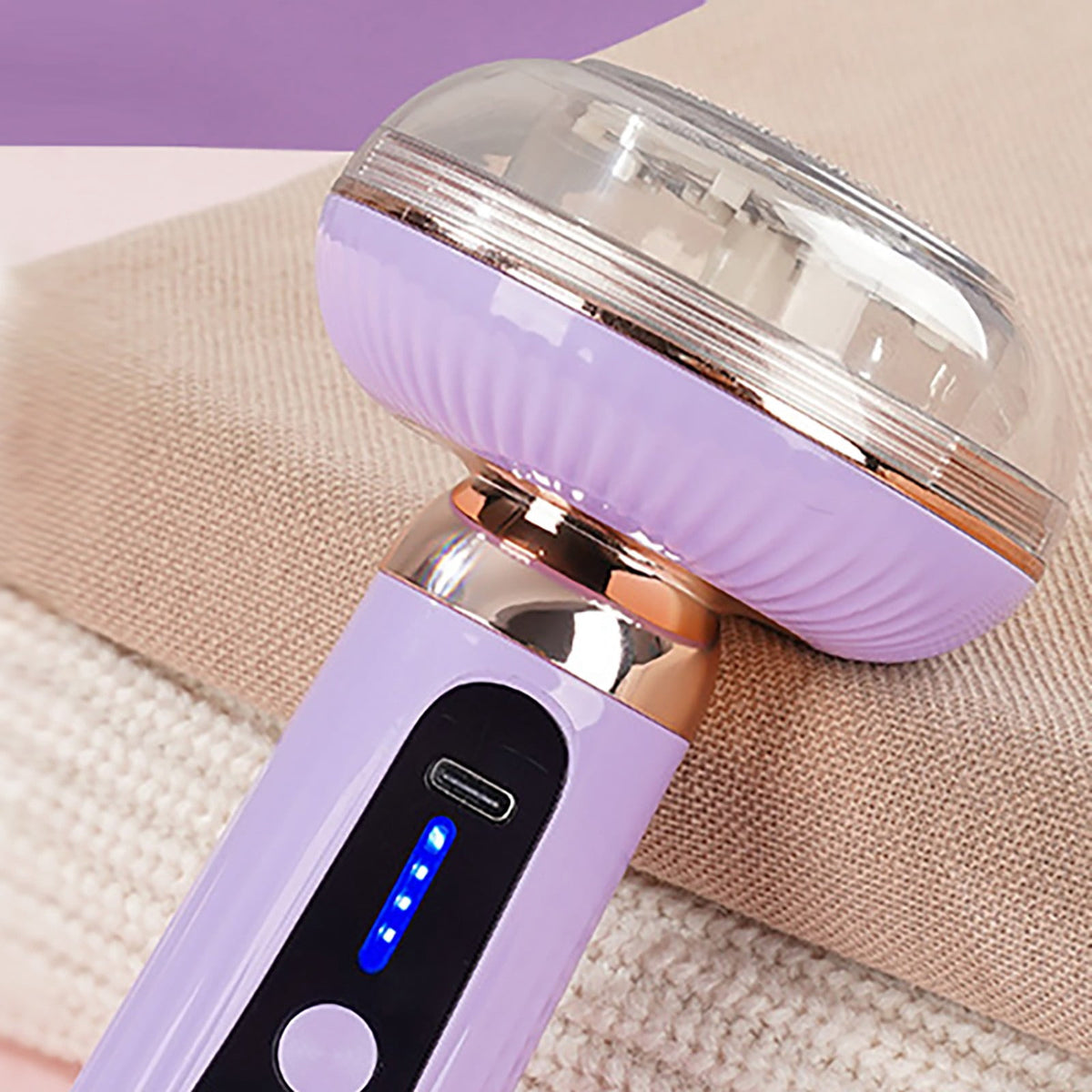 Rechargeable Fabric Shaver with LED Display, Lint and Pill Remover for Sweaters and Blankets - Image 5