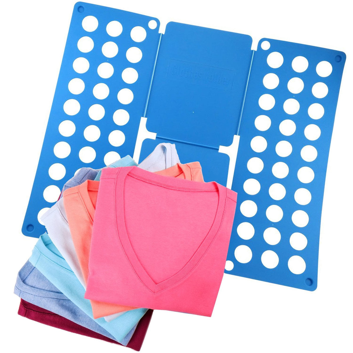 Adjustable Clothes Folding Board for Adults, Foldaway Shirt and Pants Folder, Blue - Image 4