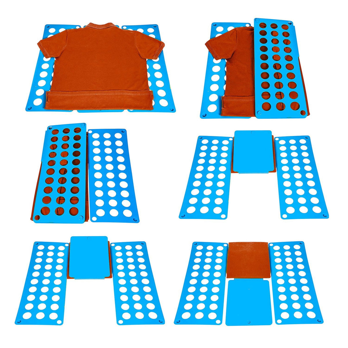 Adjustable Clothes Folding Board for Adults, Foldaway Shirt and Pants Folder, Blue - Image 3
