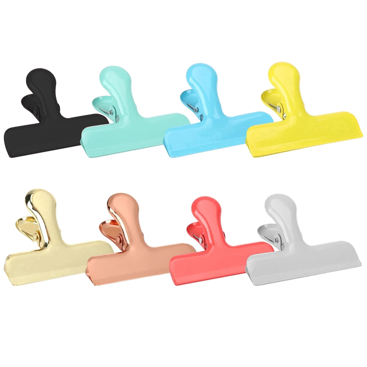 Stainless Steel Bag Clips, 8 Pack in 8 Colors, 3 Inch Heavy Duty Sealing Clips - Image 2