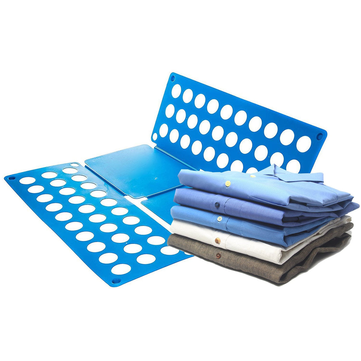Adjustable Clothes Folding Board for Adults, Foldaway Shirt and Pants Folder, Blue