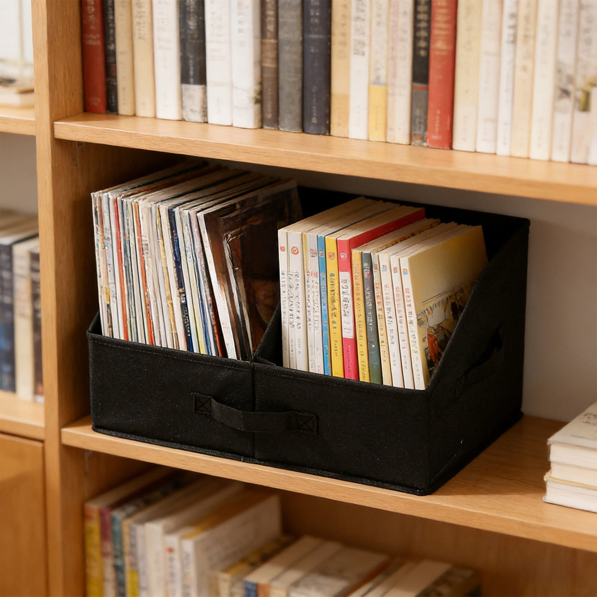 Collapsible Fabric Storage Bin, Trapezoid Closet Organizer for Clothes, Socks and Linens - Image 5