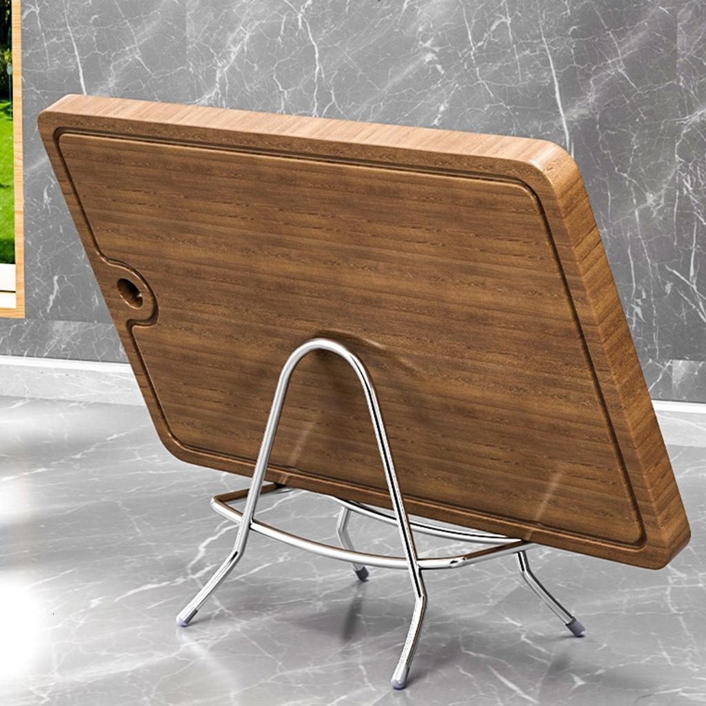 Stainless Steel Cutting Board Stand, Countertop Rack for Boards and Pot Lids - Image 3