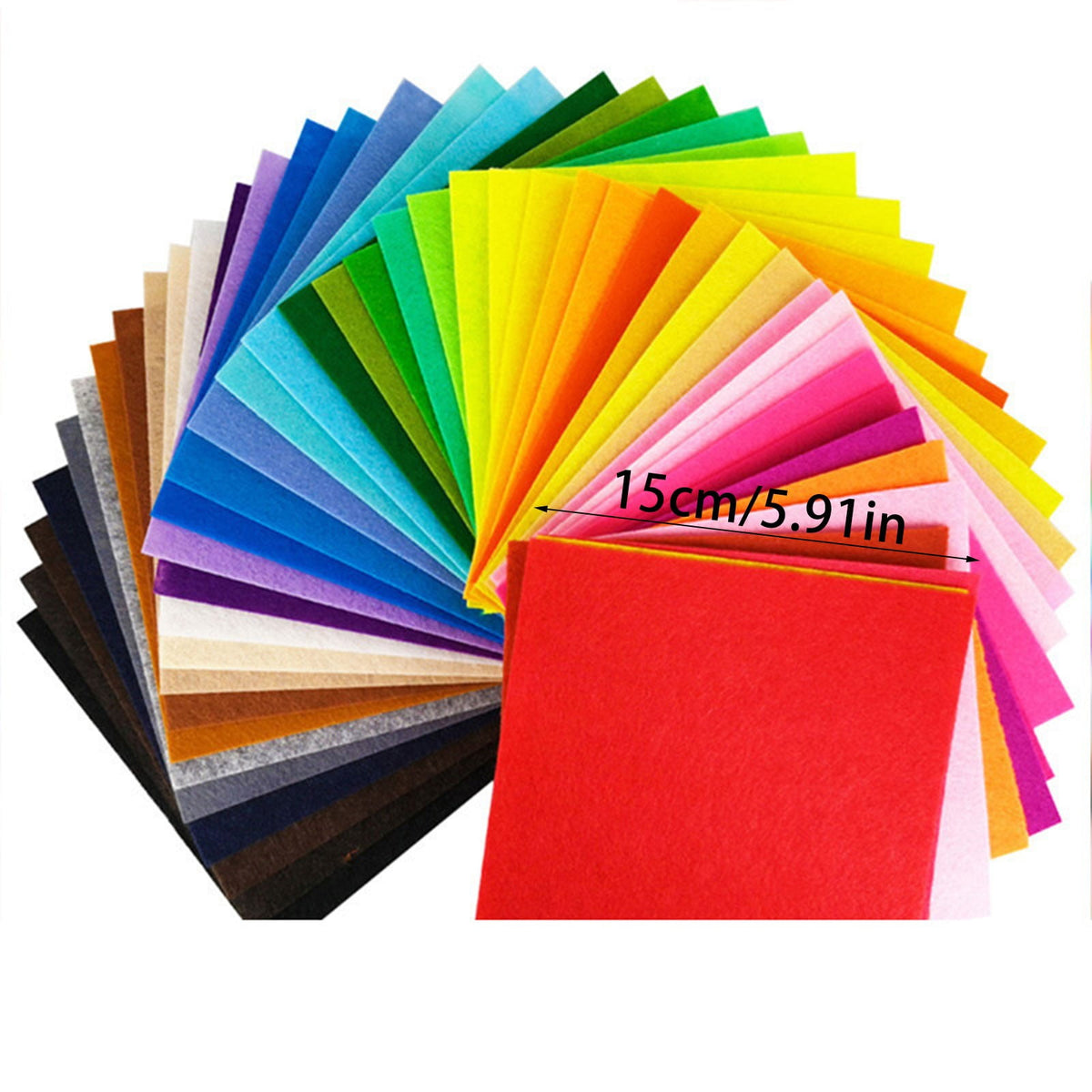 Nonwoven Felt Fabric Squares in 40 Colors for Sewing, Patchwork and Classroom Crafts - Image 5