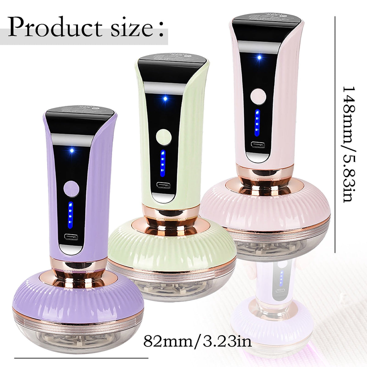 Rechargeable Fabric Shaver with LED Display, Lint and Pill Remover for Sweaters and Blankets - Image 3
