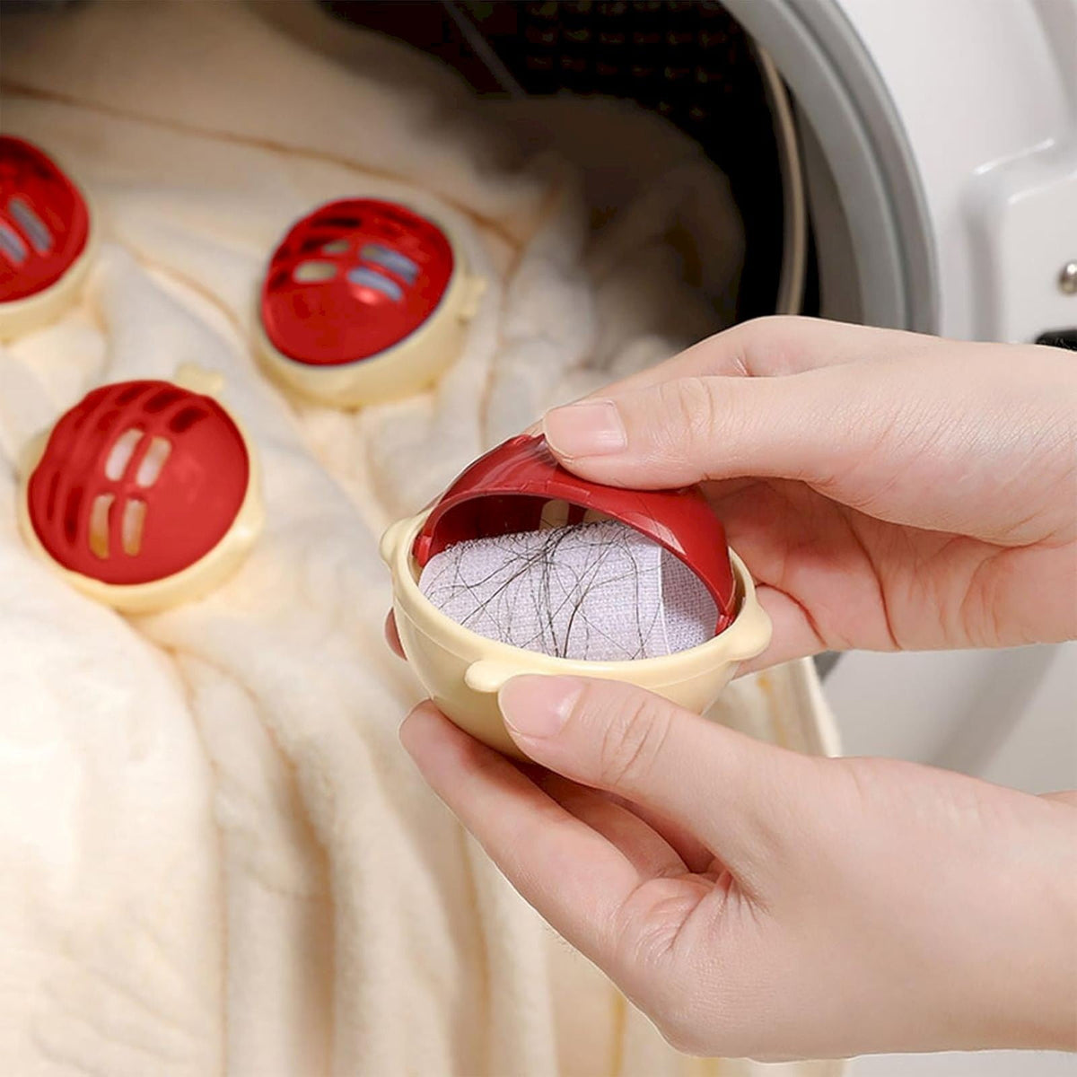 Reusable Laundry Hair Catcher Balls for Washer and Dryer, Lint and Fluff Remover - Image 4