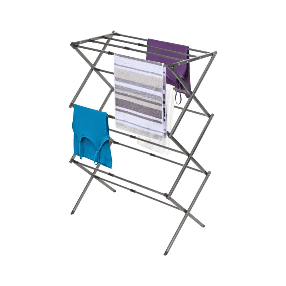Telescopic Folding Drying Rack for Indoor Air Drying, Expands 19.88 to 31.1 In Wide