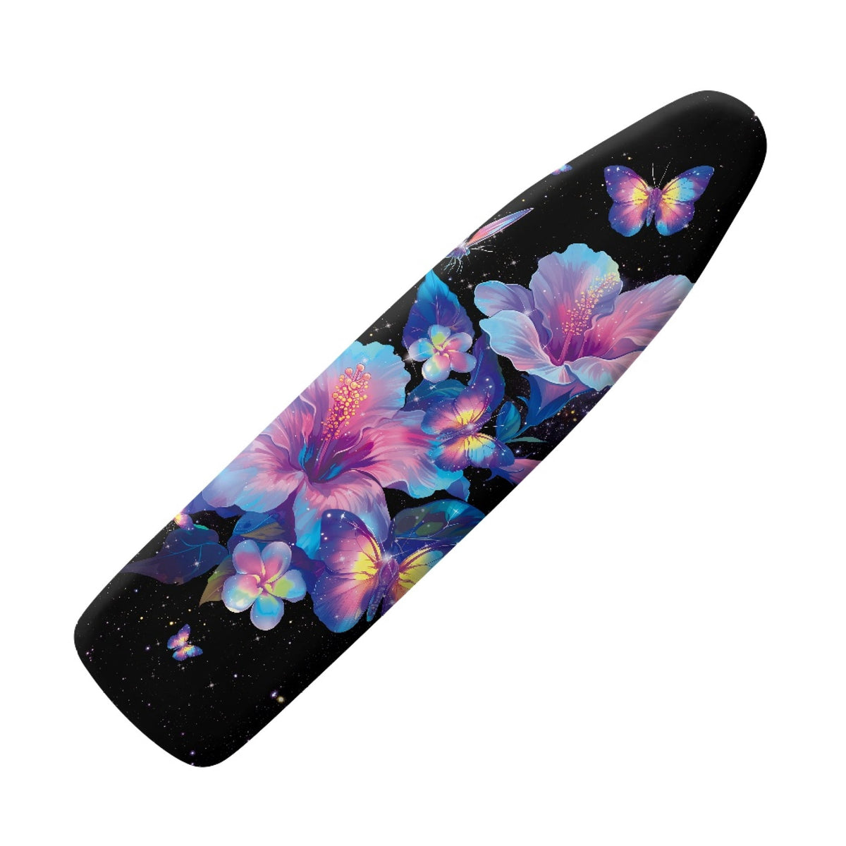 Thick Padded Ironing Board Cover 15 x 54 In, Scorch-Resistant with Elastic Edges, Neon Floral